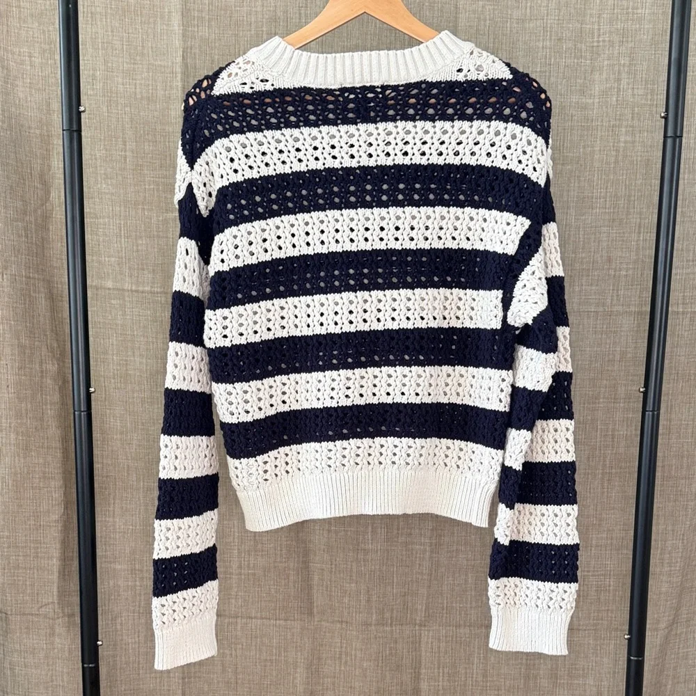 Universal Thread Striped Nautical Old Money Sweater | Size M - Picture 6 of 11